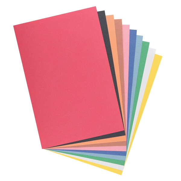 Lightweight Construction Paper, 10 Assorted Colors, 6x9in, 500 Sheets